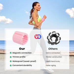 Peso della caviglia prodotto in ferro magnetico indossabile in Silicone impermeabile personalizzato da 1Kg - Product Image 6