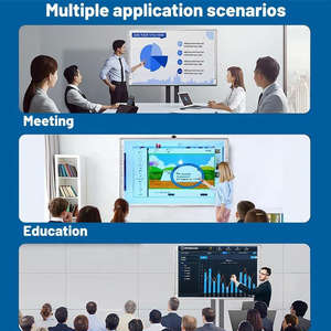 Pizarra Interactiva Inteligente Blanca Multifuncional de 86 Pulgadas con Esmalte, USB, Montable en Pared, Infrarroja, de 40 mm de Grosor para Escuela y Aula - Product Image 4