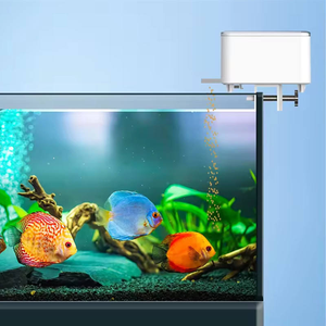 水槽アクセサリー Wifiアプリ制御 魚用自動給餌器 魚タンク用フードディスペンサー 柔軟な量の調節 多重タイミング設定 - Product Image 2