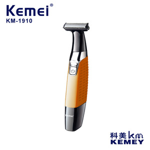 Afeitadora eléctrica Kemei Km-1910 para hombre, resistente al agua IpX7, recargable por USB, removedor de vello corporal de plástico naranja para uso doméstico - Product Image 3