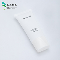 Tube souple cosmétique blanc PE vide 30-80ml avec bouchon ovale blanc 30mm, emballage compressible pour nettoyant visage hydratant aux acides aminés purs