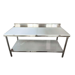 Tavolo da Lavoro Commerciale OEM ODM Xiangying in <span class=keywords><strong>Acciaio</strong></span> Inox 304 con Piano in Polimero, Spessore 3/4'', Certificato NSF - Product Image 1