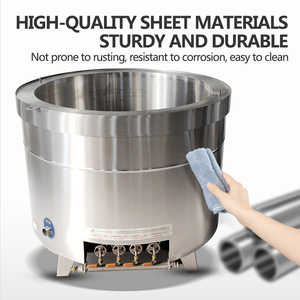 סיר בישול תעשייתי חשמלי נירוסטה דו-שכבתי עם ערבול אוטומטי לחלוטין בנפחים של 20 ליטר, 50 ליטר, 100 ליטר, 200 ליטר, 300 ליטר ו-500 ליטר. - Product Image 2