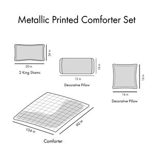 ชุดเครื่องนอน 8 ชิ้น ผ้าฝ้ายทอ 100% ลายดอกไม้ ขนาดคิงควีน สไตล์โมเดิร์น - Product Image 6
