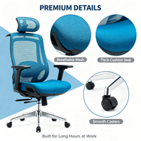 La chaise de bureau exécutive rotative en maille, nouvelle conception, chaise de travail et de jeu sur ordinateur, ergonomique