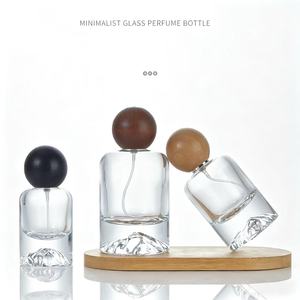 Flacons en verre disponibles 30ml 50ml 100ml Flacon <span class=keywords><strong>de</strong></span> <span class=keywords><strong>parfum</strong></span> cylindrique en verre avec bouchon - Product Image 1