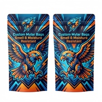 Sachets Doypack refermables OEM Aroma Barrier Lock 3,5g avec couche métallique mate, livraison DDP (droits payés) pour compléments alimentaires