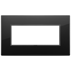Interrupteur mural Vimar, panneau en verre noir, longueur 20,2 cm, largeur 14,1 cm, hauteur 4 cm - Product Image 1