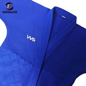 Woosung サンプル 送料無料 武道ウェア 青 着物 柔術衣 柔道着 柔道衣 - Product Image 4