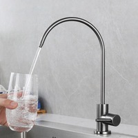 Robinet purificateur d'eau HONGDEC moderne à bec de cygne, en acier inoxydable 304, céramique, pour eau potable directe, cuisine