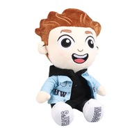 Peluche Chibi Garçon avec Sweat à Capuche, Veste en Jean et Baskets – Douce et Rembourrée – OEM ODM Personnalisable – Vente en Gros