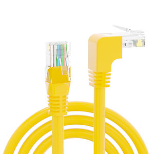 <span class=keywords><strong>Meilleur</strong></span> prix 90 degrés Rj45 Ftp Cat6 Cat6A 100% pur cuivre massif 0.5M 2M cordon de raccordement cavalier <span class=keywords><strong>Ethernet</strong></span> Lan câbles réseau - Product Image 3