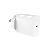 Cargador GaN de 45W PD3.1 con Puertos Duales USB-A + Tipo-C, Enchufe UK Ignífugo, Certificado CE, Cargador de Pared, Cargador de Viaje
