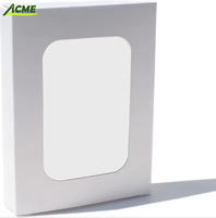 Boîte cadeau en papier kraft avec fenêtre transparente en PVC, laminage mat et gaufrage, design personnalisable pour crème pour le visage et emballage cosmétique