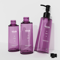 Bouteilles de shampooing mat givré de luxe 120ml 180ml 200ml bouteilles de shampooing de lotion en plastique pour l'emballage de soins de la peau