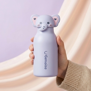 Botol Minum Anak Motif Kepala Hewan Lucu <span class=keywords><strong>Portable</strong></span>, Bahan Stainless Steel 316 Vacuum Insulated, Cocok untuk Kembali ke Sekolah dan Olahraga - Product Image 3