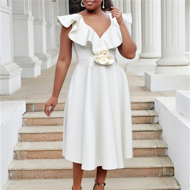 sachin and babi light blue dress Below The Knee Dresses | Tea-Length Dresses main image 1