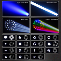 Lyre 250W LED Mini Sharpy Beam Spot 24 Prismes DMX Lumière de Scène DJ Disco Club Lyre Automatique