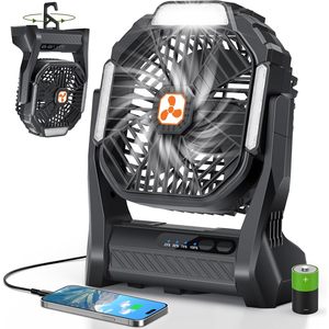 Premium portatile 20000mAh Cordless LED lanterna ricaricabile USB C azionata per tenda da campeggio all'aperto funzione indossabile - Product Image 1