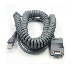 Cable Espiral Enrollado RJ45 a RS232 para Escáner de Códigos de Barras 3M, Compatible con Motorola Symbol LS2208 LS4208 LS1203 <span class=keywords><strong>DS9208</strong></span> - Product Image 3