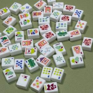 Tuiles de Mahjong Américaines Modernes de Luxe en Acrylique pour 4 Joueurs, Pliables et Portables, Écologiques, Faible MOQ pour Commandes Personnalisées, <span class=keywords><strong>Casino</strong></span>, Jeux d'Aargent, Poker - Product Image 5