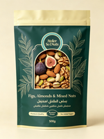 Luxe op maat gemaakte OEM matte gouden folie stand-up zip pouch met venster voor gedroogd fruit, dadels, noten, amandelen, cadeauverpakking 100g-500g