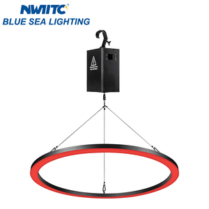 Кинетические сценические светильники с одной лебедкой и шестиметровым светодиодным кольцом, RGBW, мощность 150 Вт, для театра, бара, концертов - Product Image 3