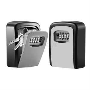 Caja de Seguridad de Aluminio Negra con Combinación de Código, Cerradura de Pared Digital de 4 Dígitos con Contraseña Sigma - Product Image 6