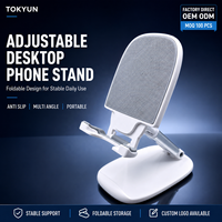 Support de téléphone portable universel, flexible, réglable et pliable pour ordinateur de bureau, support de téléphone portable portable antidérapant pour la maison et le bureau, OEM ODM Factory