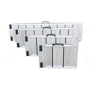 Hot Sale Lightweight Silver Aluminum Two Fold Wheelchair Ramps for Motorcycle 1.6M 5ft Portable Foldable Ramp LY-FR8 Foldable Wh - Product Image 3
