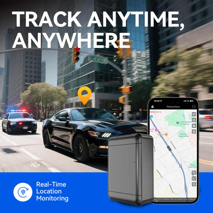4G LTE GPS Asset Tracker Long Battery Life Powerful Magnet Real-Time ...