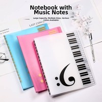 Portefeuille musical en plastique PP translucide A4, multi-couches, 40 pages, livre de partitions, dossier personnalisable avec logo