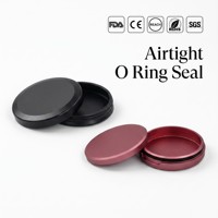Boîte à snus en aluminium mince, format poche, logo personnalisé, plus de 30 couleurs, hermétique, option OEM, boîte à snus usinée CNC en acier inoxydable