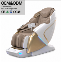 Fauteuil de massage 4D à double moteur, 135 cm, avec rail SL, engrenages en acier et moteur en cuivre, certifié CE, avec extension de 12 cm de profondeur
