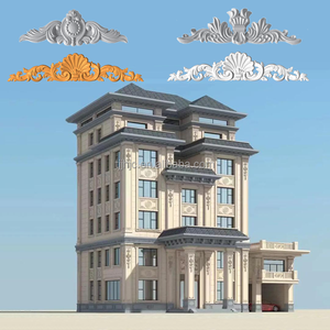 Cenefa de ventana estilo renacentista, moldura decorativa de espuma EPS, relieves florales clásicos, rápida de instalar en paredes exteriores - Product Image 5