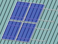Support de montage de panneau solaire étanche en forme de L pour système de montage sur toit métallique