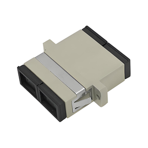 מתאם סיב אופטי דופלקס SC-SC UPC/APC SM מצב יחיד/MM מצב מרובה OM3/OM4 אוגן FTTH עם אוזניים לחדר שרתים ברשת - Product Image 6