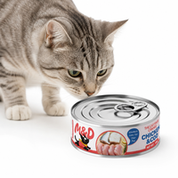 MAIDOU Nourriture humide pour chats sans céréales, saveur poulet, riches en protéines, en sachets - Pour la santé de la peau, des articulations et de l'appareil digestif