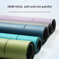 Tapis de yoga portable antidérapant en caoutchouc naturel PU de 5 mm x 60 cm, idéal pour les exercices de planche, les inversions et la protection des coudes et des genoux – Vente directe usine