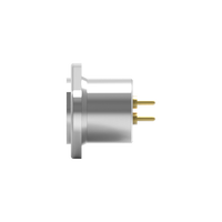 Connecteur de châssis XLR femelle étanche 4P en laiton pour montage sur circuit imprimé, alimentation DIN, 4A, usage audio-vidéo industriel Nian-Yeong