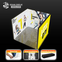 Système d'affichage portable pour produits, boîte à lumière LED réutilisable avec graphiques personnalisés, connexion sans soudure à longueur flexible