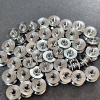 Custom Non-Standard Stainless Steel Metric Thread Inserts M2 M2.5 M3 Fully Threaded Plain Finish CNC Turning Screw OEM Made
