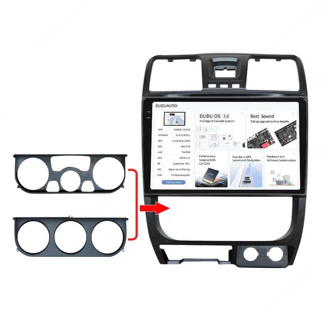 DUDU7 Android 13 Car Radio 12G+512G Navigation GPS Multimedia Video Player 2000*1200 For Great Wall Wingle 5 2009-2015