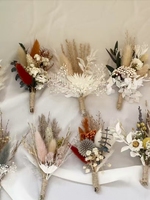 Pampas karangan bunga Boho kering pedesaan Boho karangan bunga pernikahan jenis palem buket pernikahan