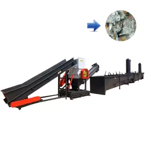 Recycled HDPE Barrel HDPE Bucket Crushing Washing Drying Line washing line for rigid plastics