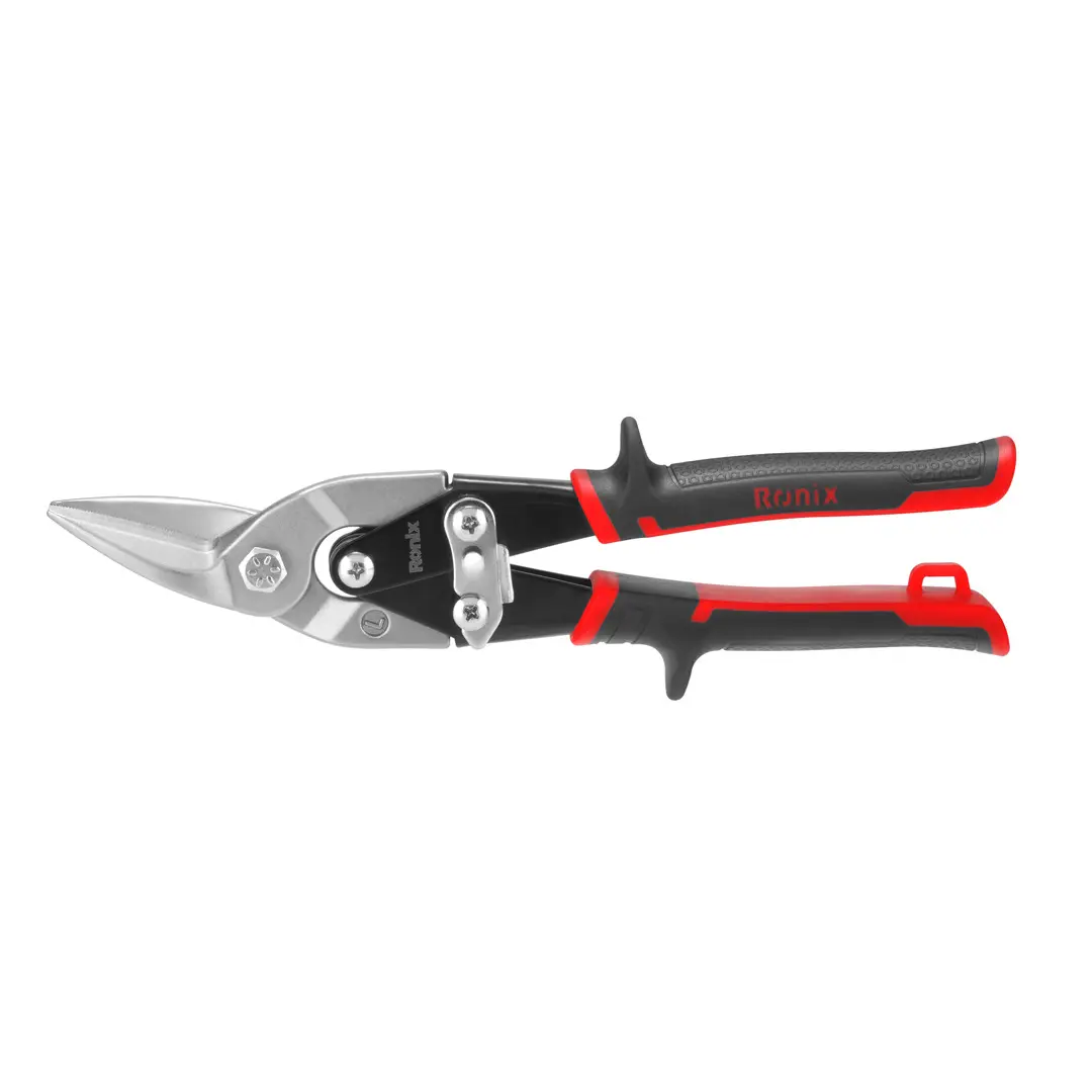 Ronix, modelo de herramientas manuales, hoja forjada, tijeras de aviación rectas izquierdas y derechas de 10 ", 3905/3906/