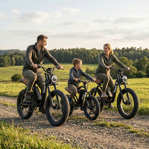 Bicicleta Eléctrica Familiar con Llantas Anchas para Adultos y Niños, Bicicleta Eléctrica Todoterreno para Padres e Hijos, Bicicleta Eléctrica para Paseos por la Playa y la Montaña - Product Image 6