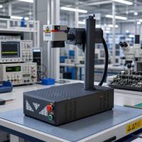 Machine de marquage laser à fibre métallique portable 20W, refroidie par air, modèle mini de table