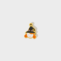 Halloween Pâques Charmes En Acier Inoxydable Émail Fantôme Squelette Oeil Magicien Pendentifs DIY Accessoires pour la Fabrication de Bijoux
