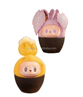 Labubu Monsters PVC Boîte à visage aveugle en vinyle pour Pop Mart Series Mystery Box Cute Desktop Decorations Funny Dolls Gifts